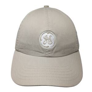 GE Slideback Hat Beige One Size Adjustable Embroidered Vent Holes